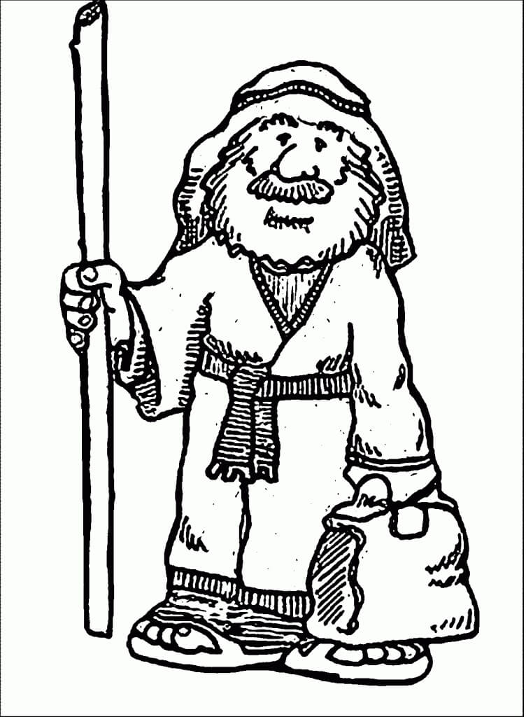 Cool Abraham Bible Story Coloring Page