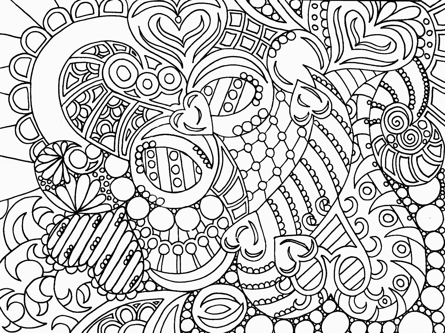 Printable Abstract For Kids Coloring Pages   Coloring Cool