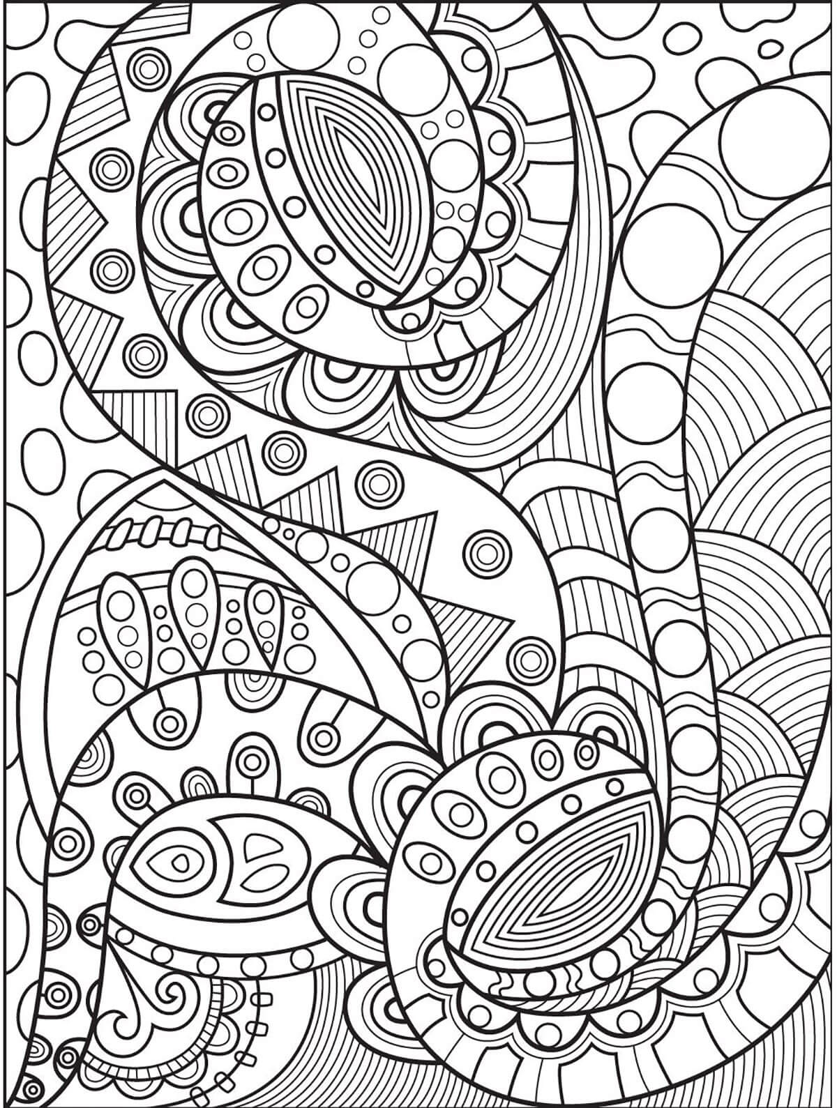 Beautiful Abstract Coloring Pages   Coloring Cool