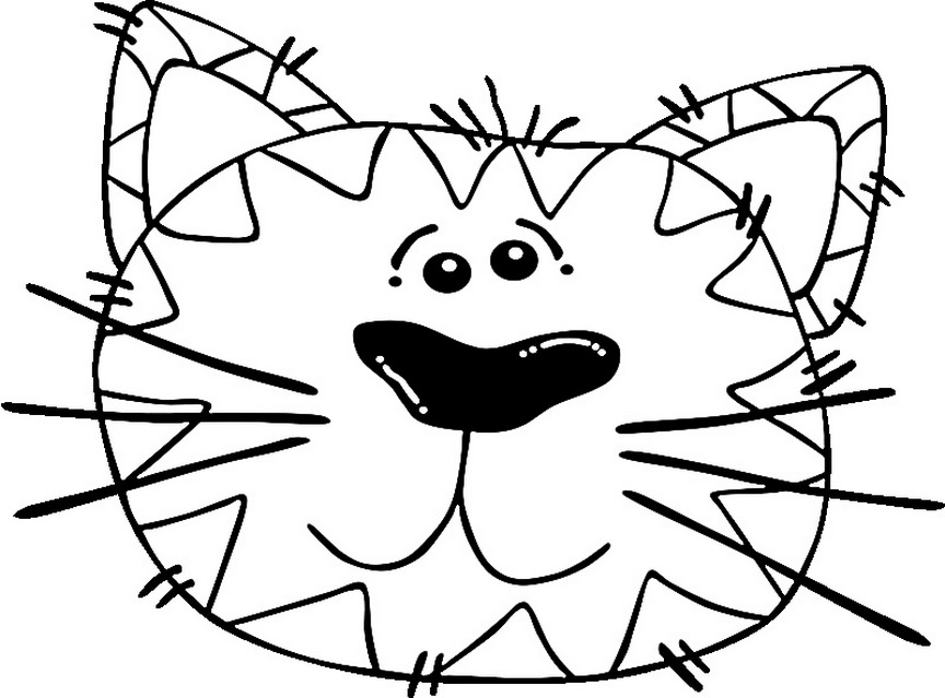 Abstract Cat Animal S0c5b Coloring Page