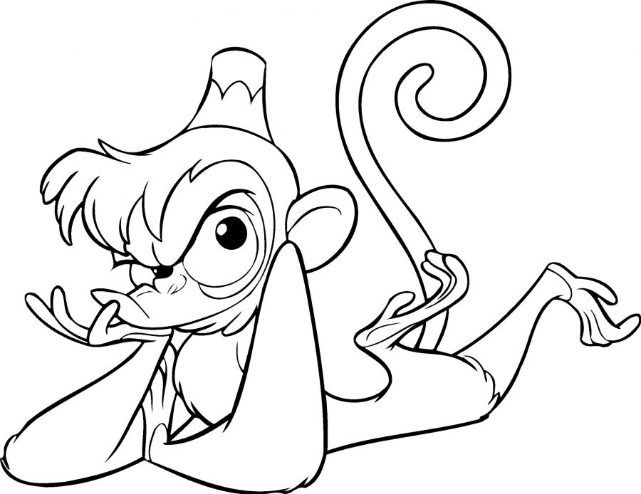 Abu Monkey Aladin Disney Coloring Page3f65 Coloring Page