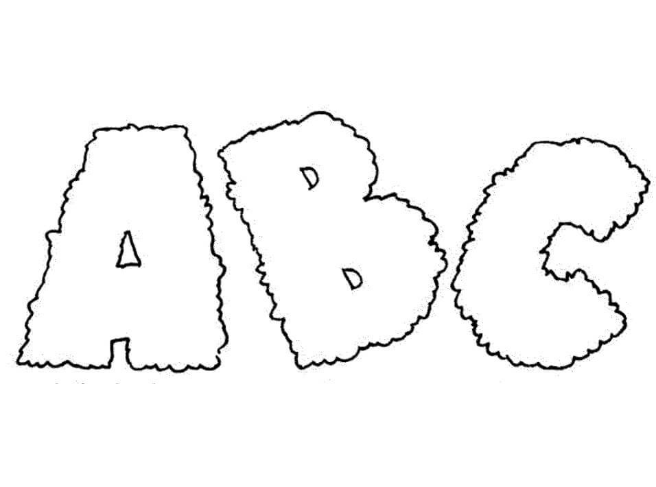 Adorable ABC Coloring Page