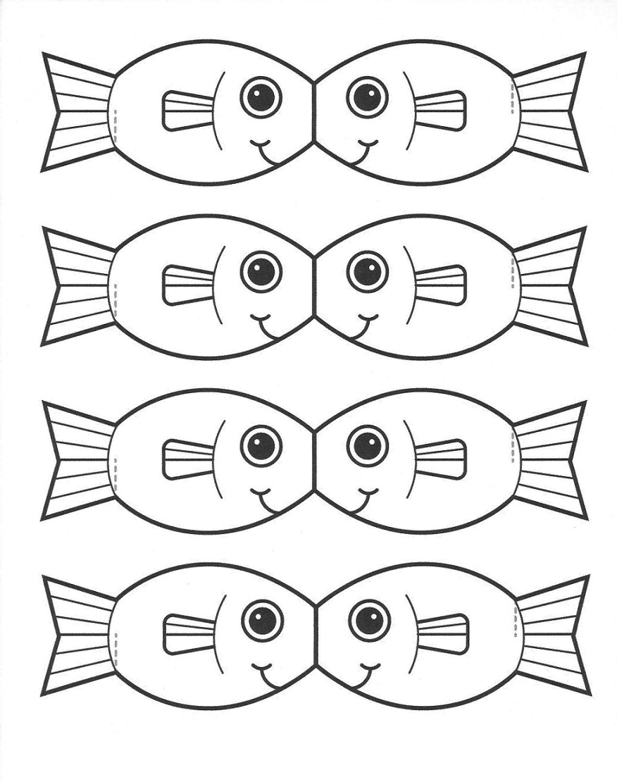 Adorable Fishes Coloring Page