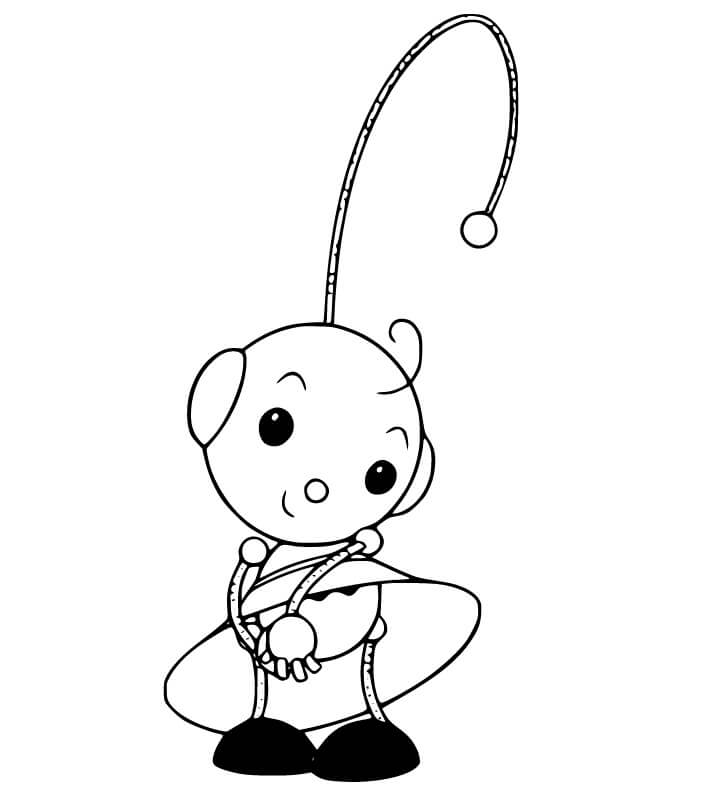 Adorable Zowie Polie Coloring Page
