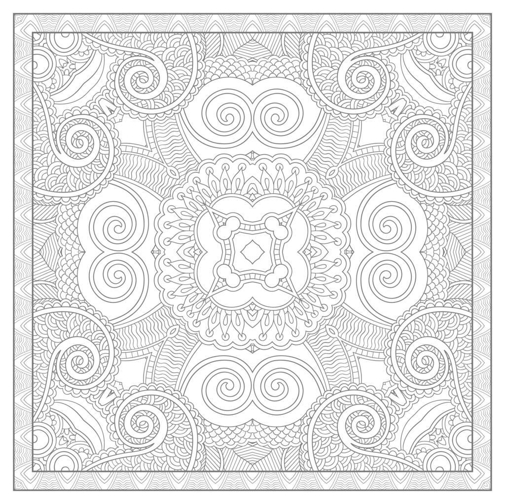Adult Squared Mandala By Karakotsya 3