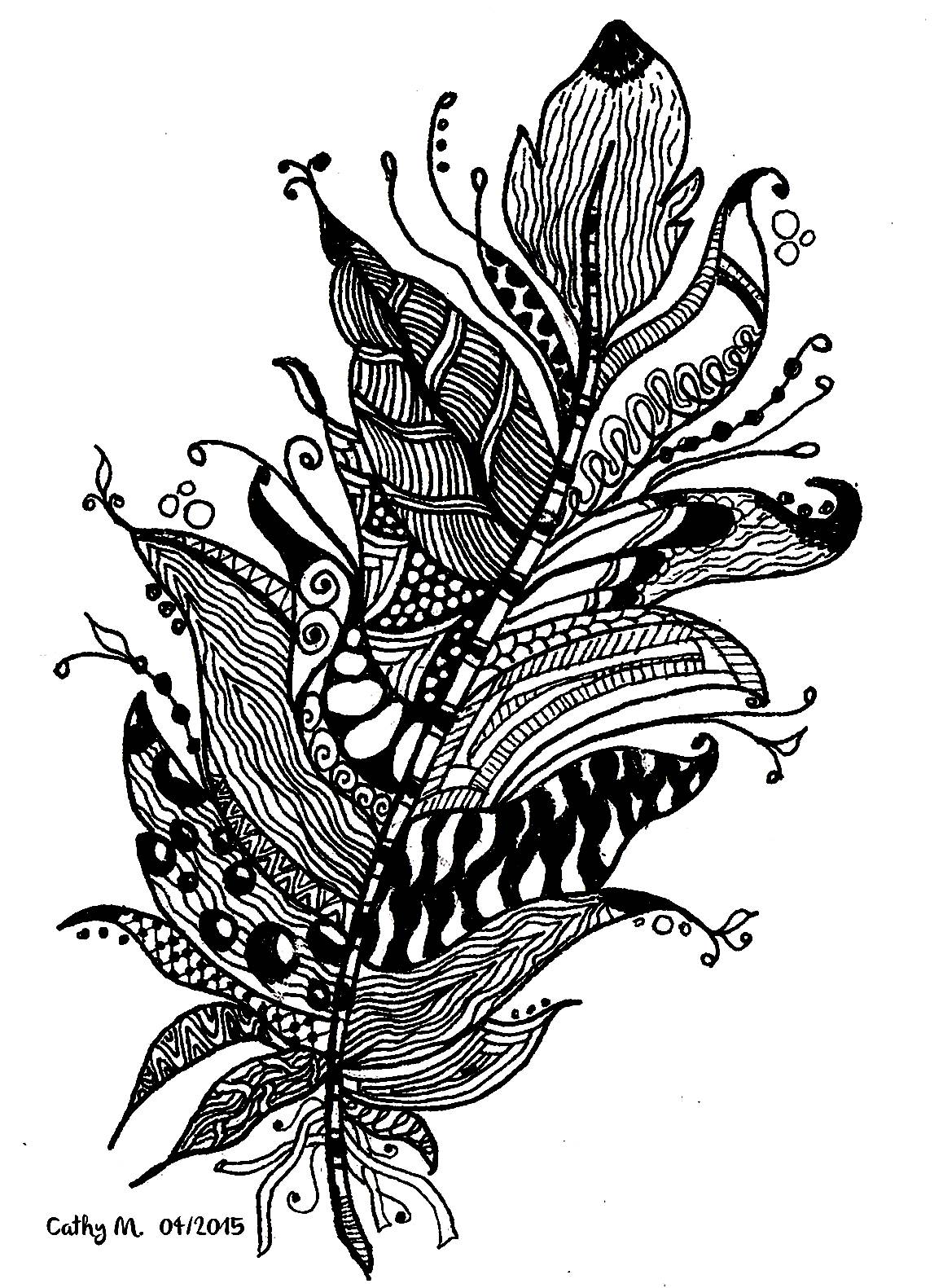 Adult Zentangle By Cathym 11