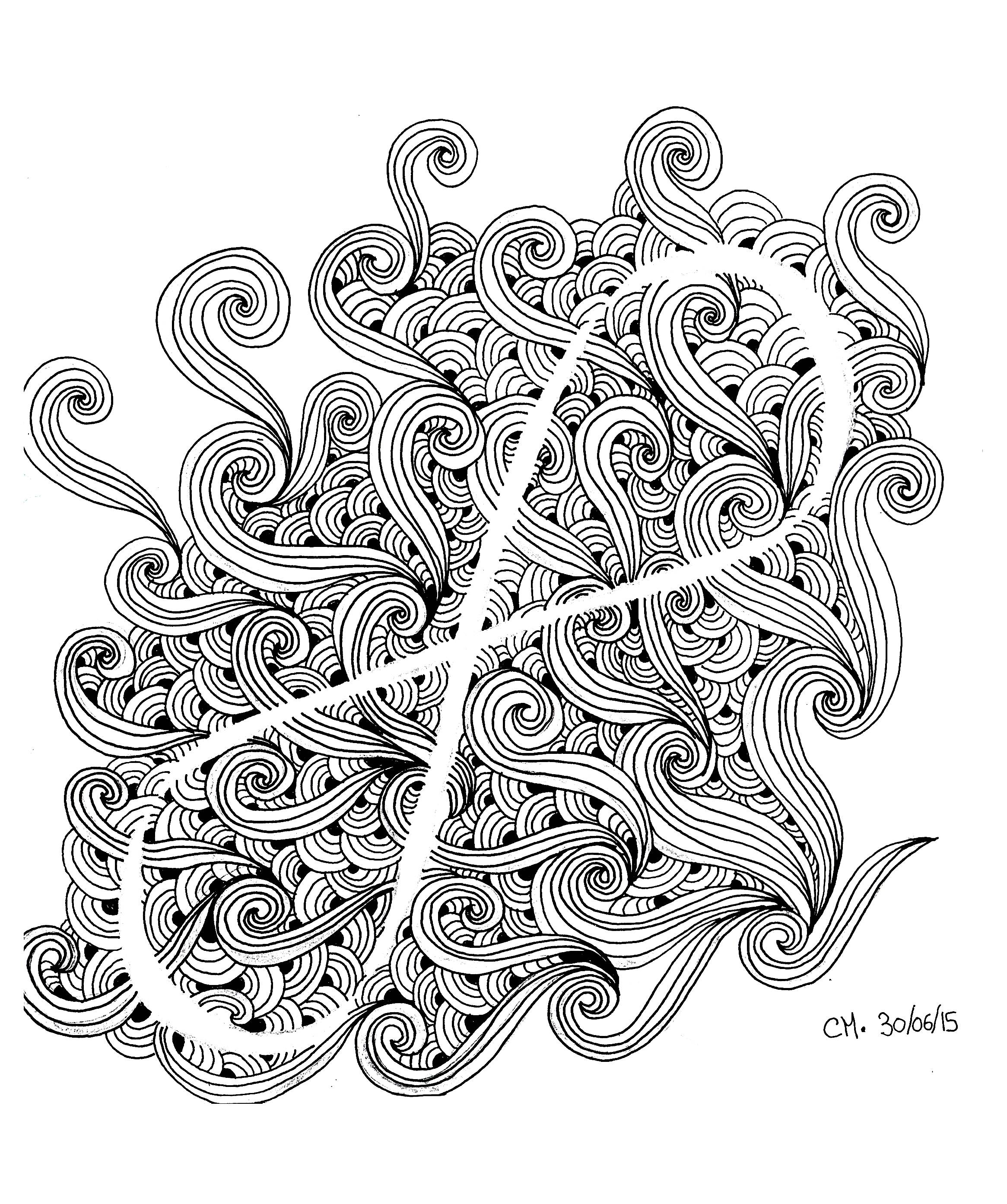 Adult Zentangle By Cathym 12