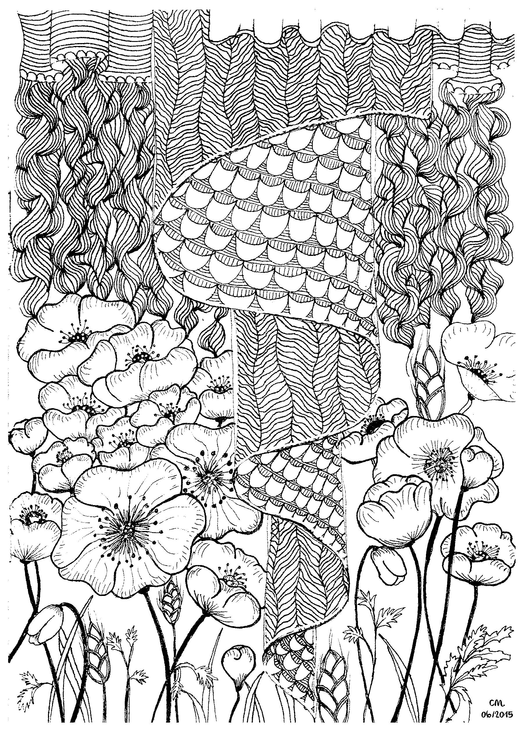 Adult Zentangle By Cathym 2
