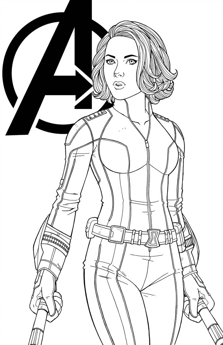Agent Romanoff By Jamiefayx Coloring Page
