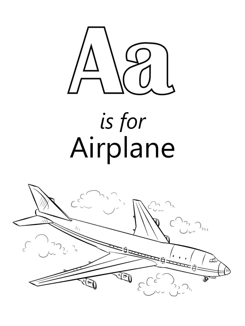 Airplane 1 Letter A