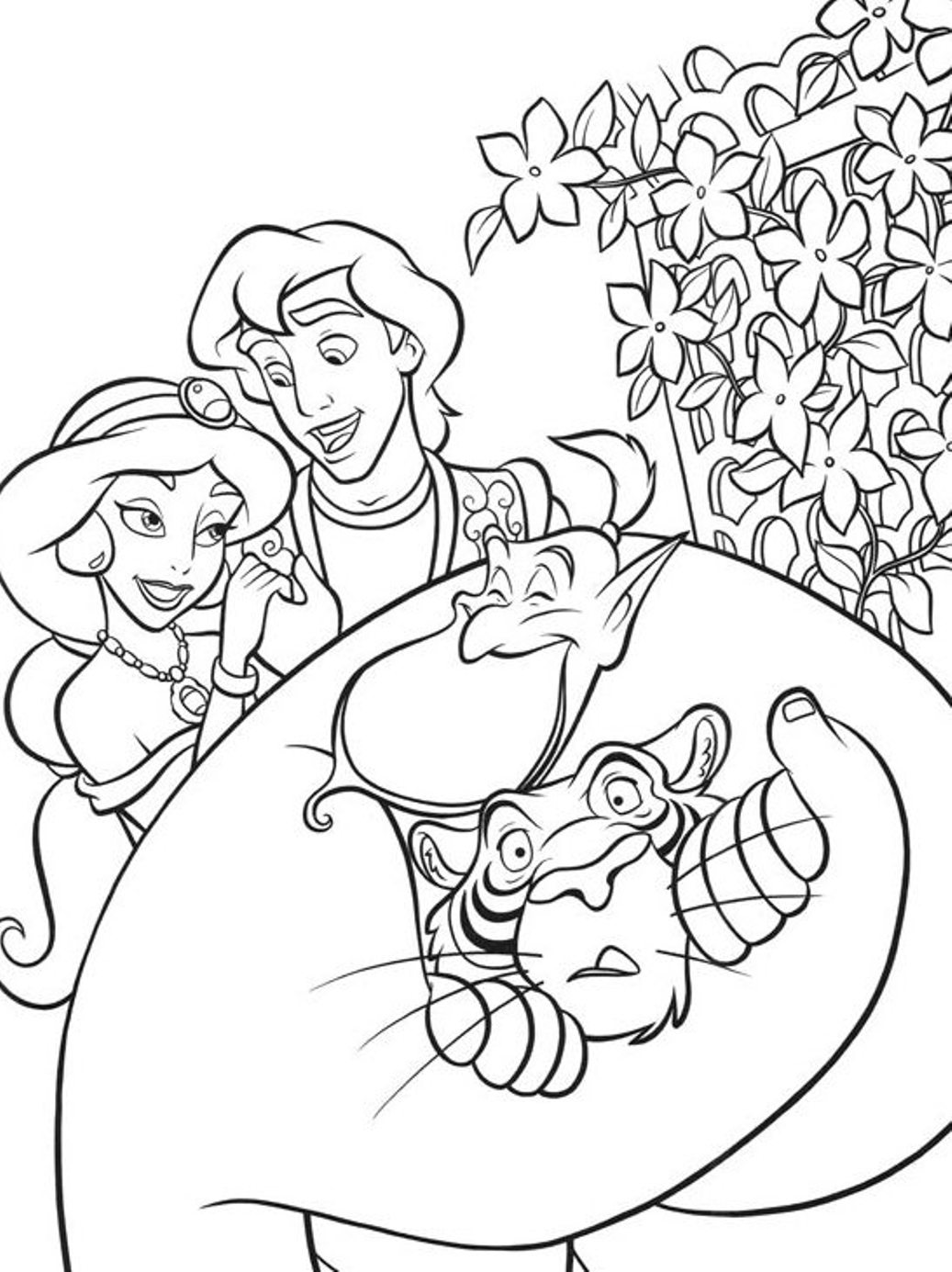 Aladdin  Disney Cartoon698c Coloring Page