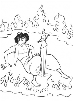 Aladdin Almost Get Killed Disney Coloring Pages5d22 Coloring Page