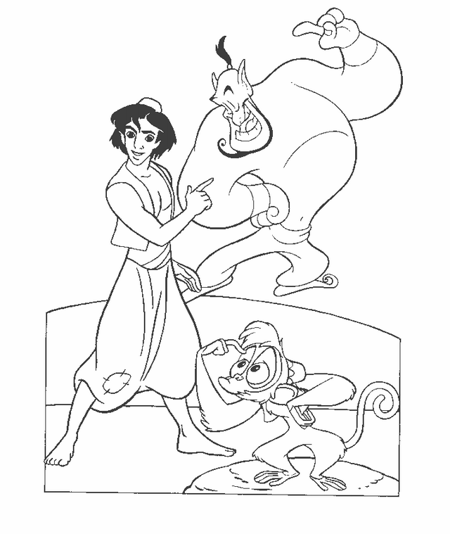 Aladdin Introduce Genie To Abu Disney