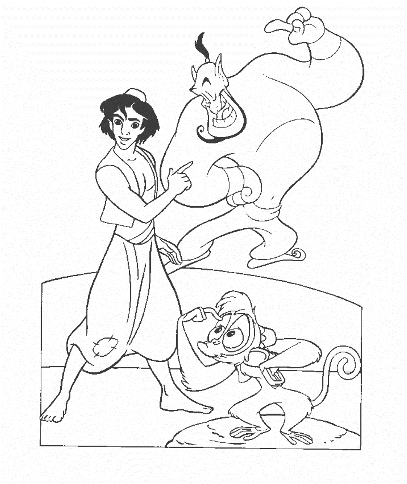 Aladdin S For Kidsc1ae Coloring Page