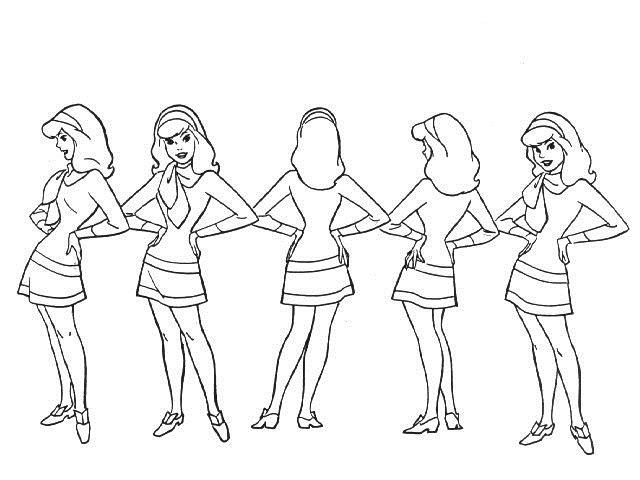 All Daphne Scooby Doo Coloring Page