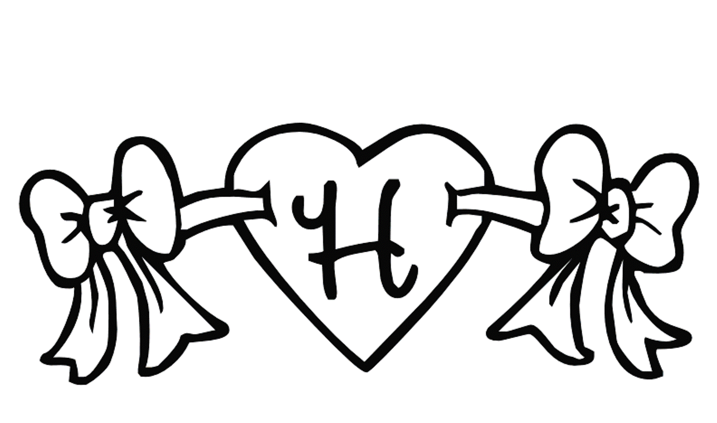 Alphabet Valentine Letter H