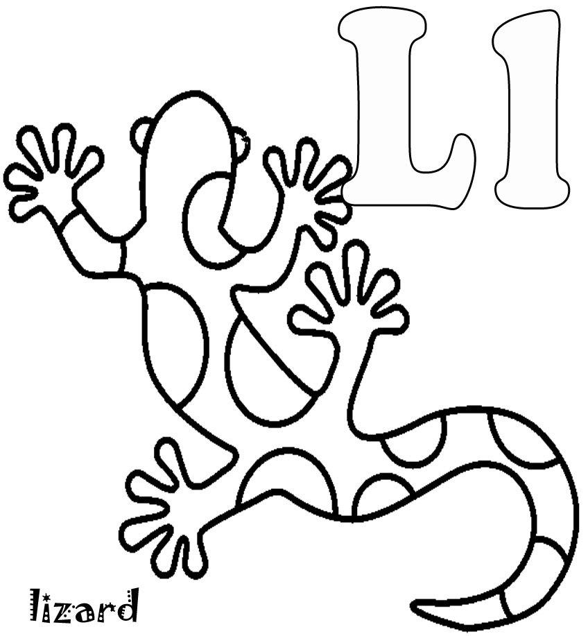 Alphabet S Free Animal Lizard76f8 Coloring Page