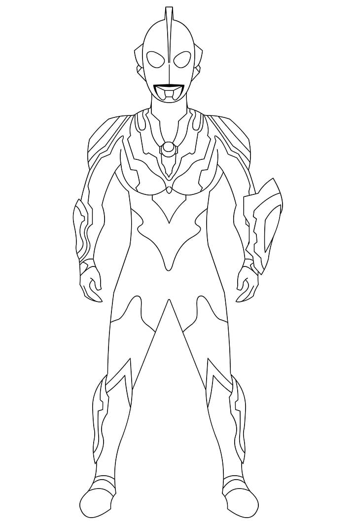 Amazing Ultraman Coloring Page