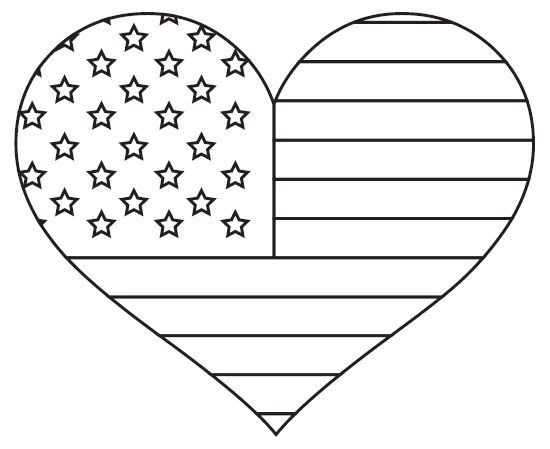 American Flags Heart