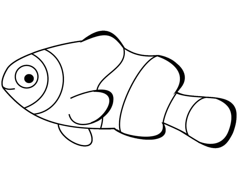 Anemone Fish Coloring Page
