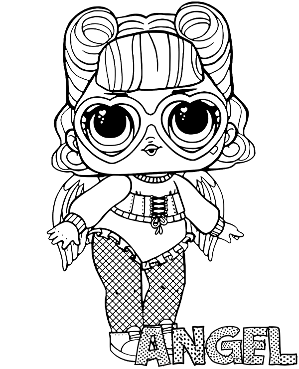 Angel Lol Doll Coloring Page