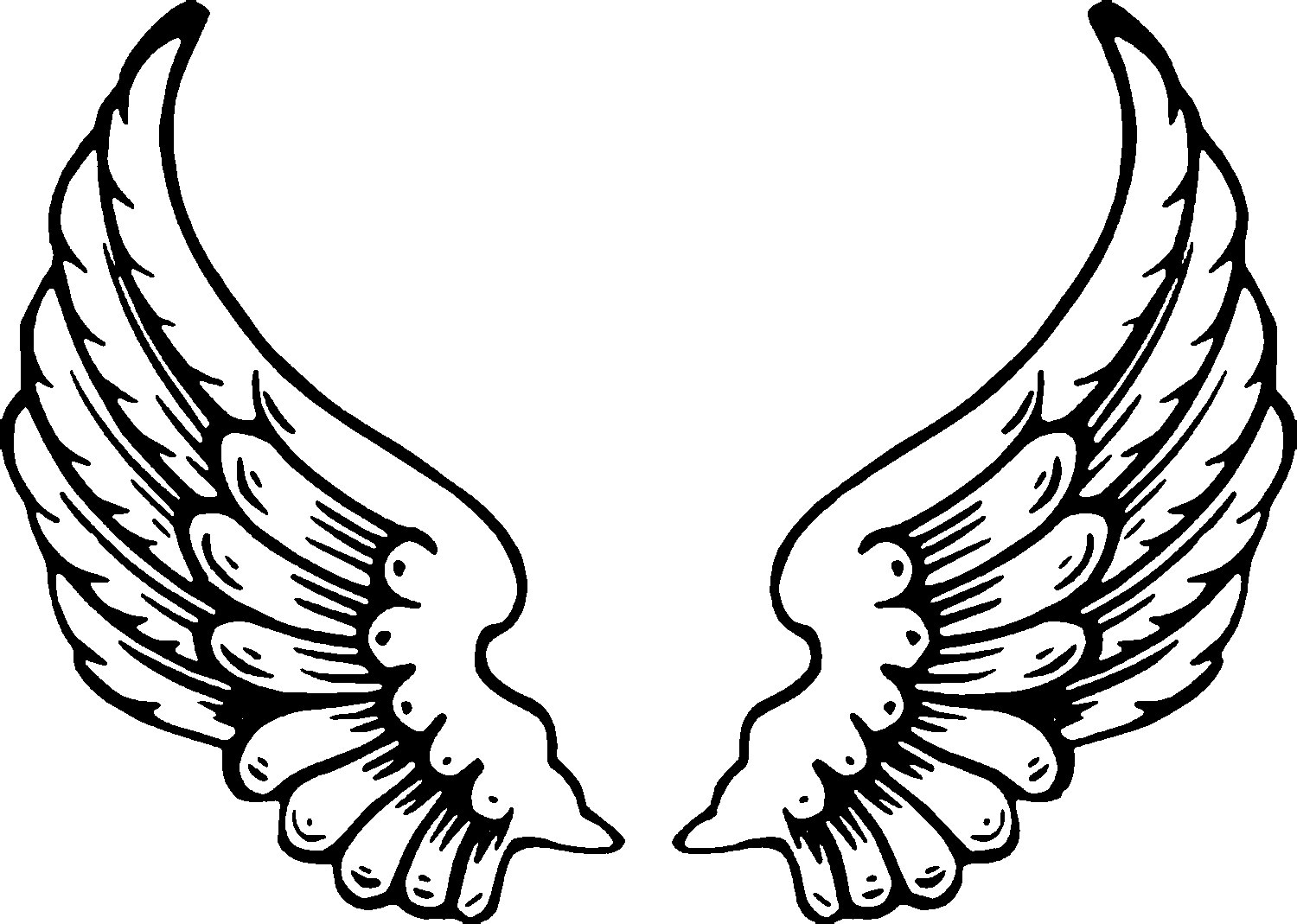 Angel Wing Tattoo Adults