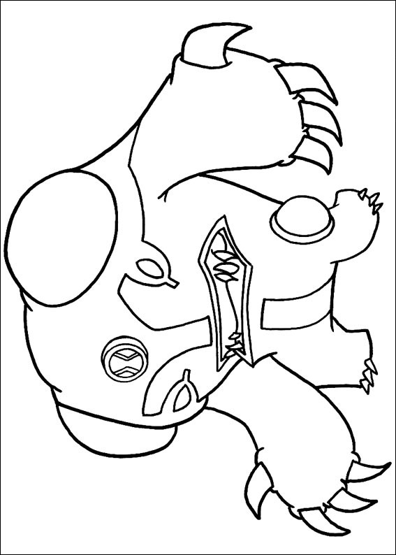 Angry Cannonbolt Coloring Page