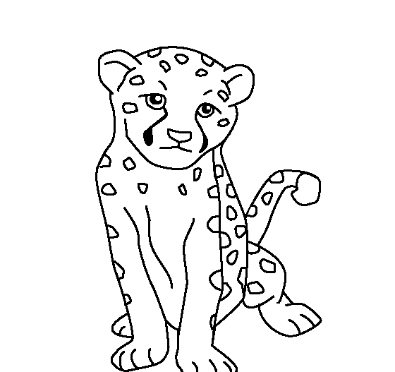 Animal Baby Cheetah S For Kids8df3 Coloring Page