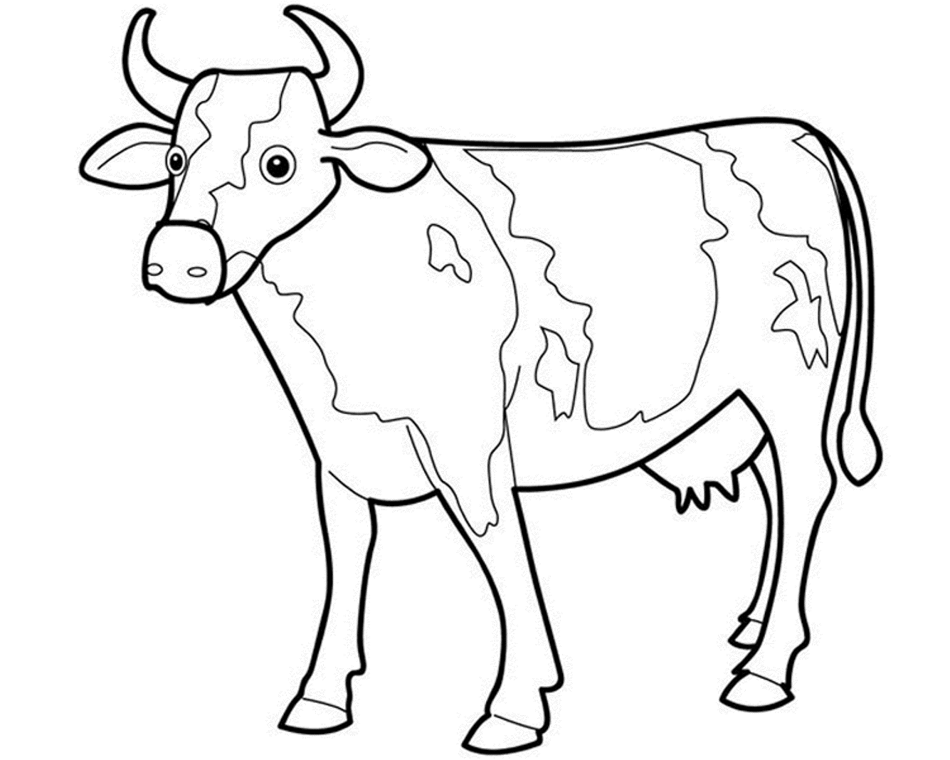 Animal Cow S45b4 Coloring Page