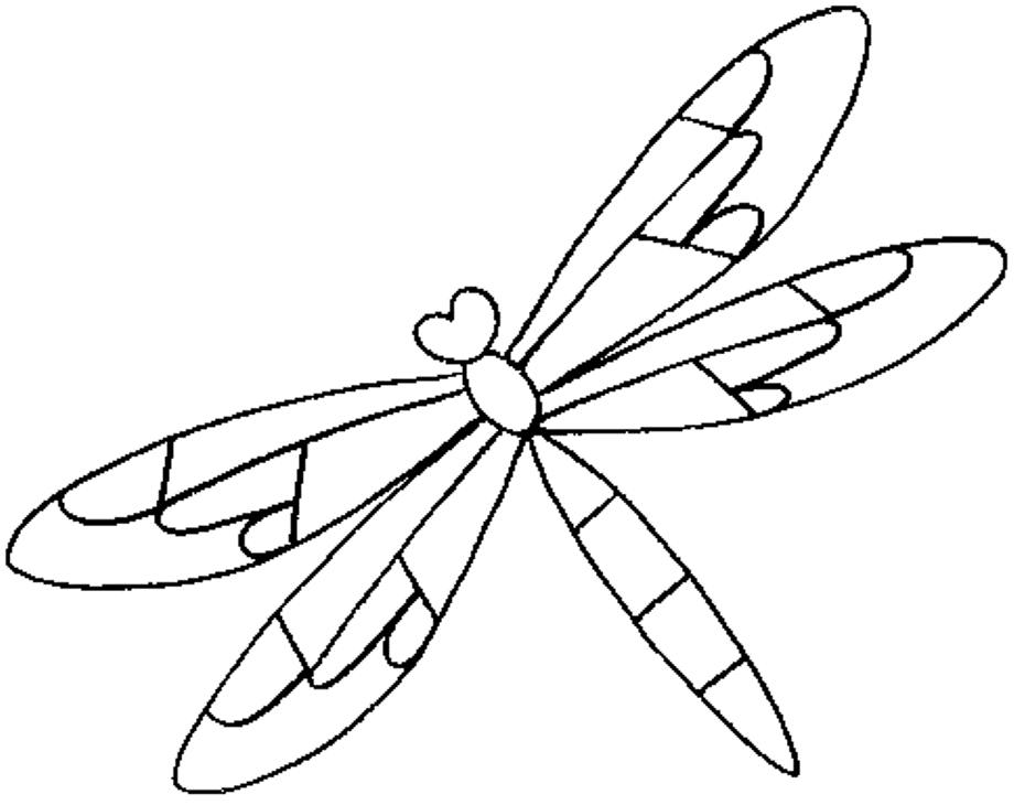Animal Dragonfly  Free For Kids7751 Coloring Page
