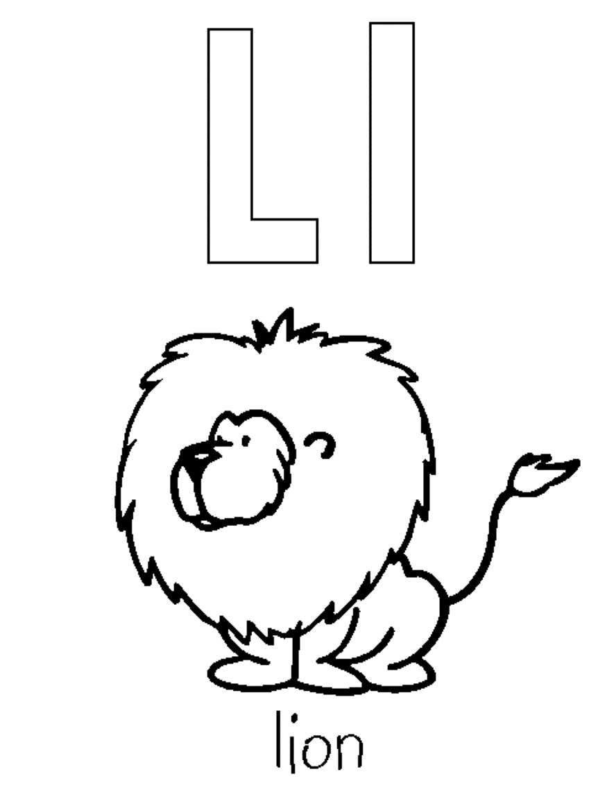 Animal Lion Alphabet S Free1cf2 Coloring Page
