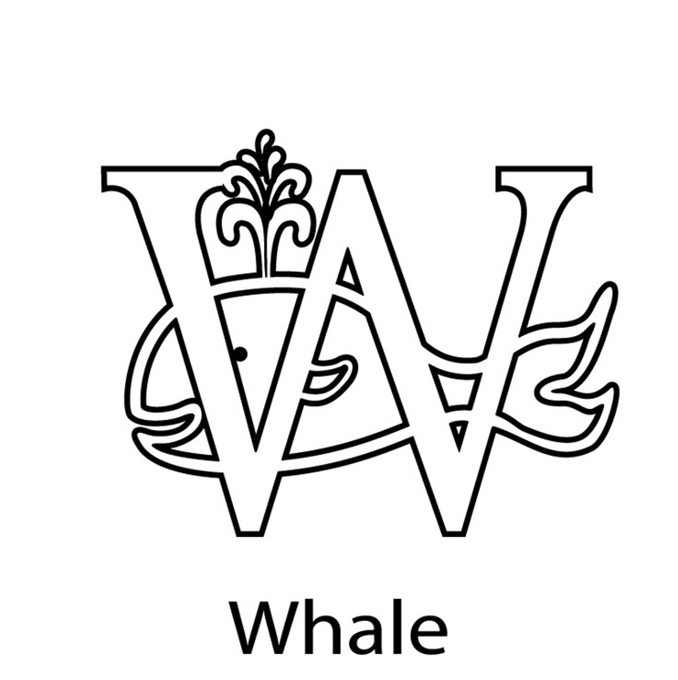Animal Whale Free Alphabet S88f6 Coloring Page
