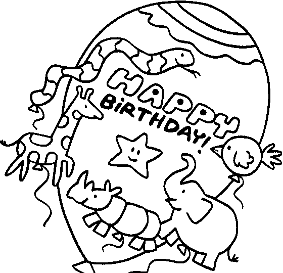 Animals Happy Birthday Balloons