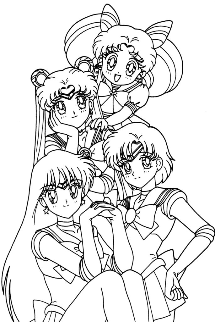Animes Free Coloring Page