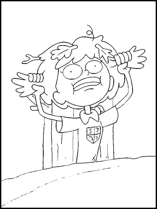 Anne is Angry Coloring Page