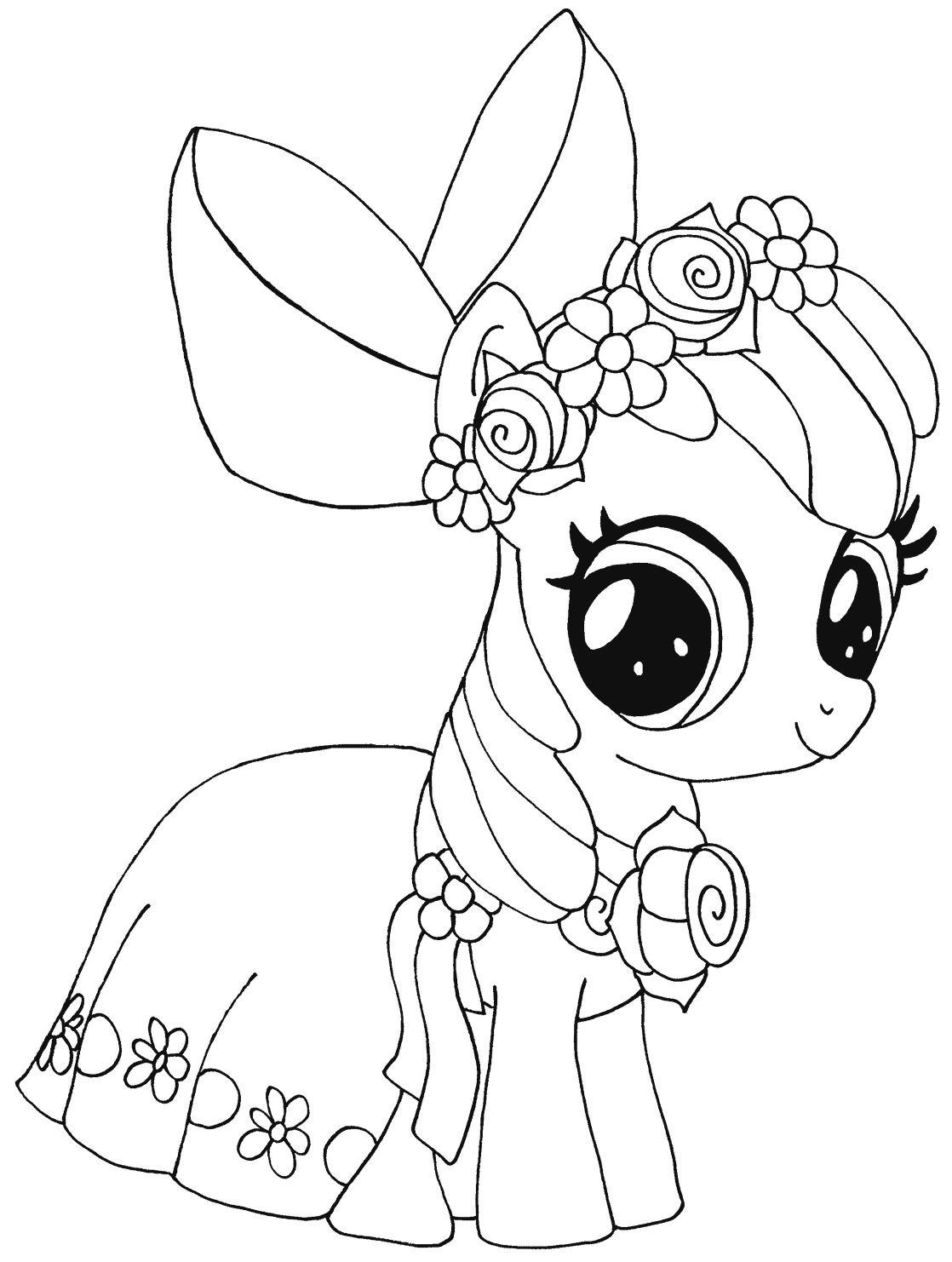 Apple Bloom My Little Pony Coloring Page