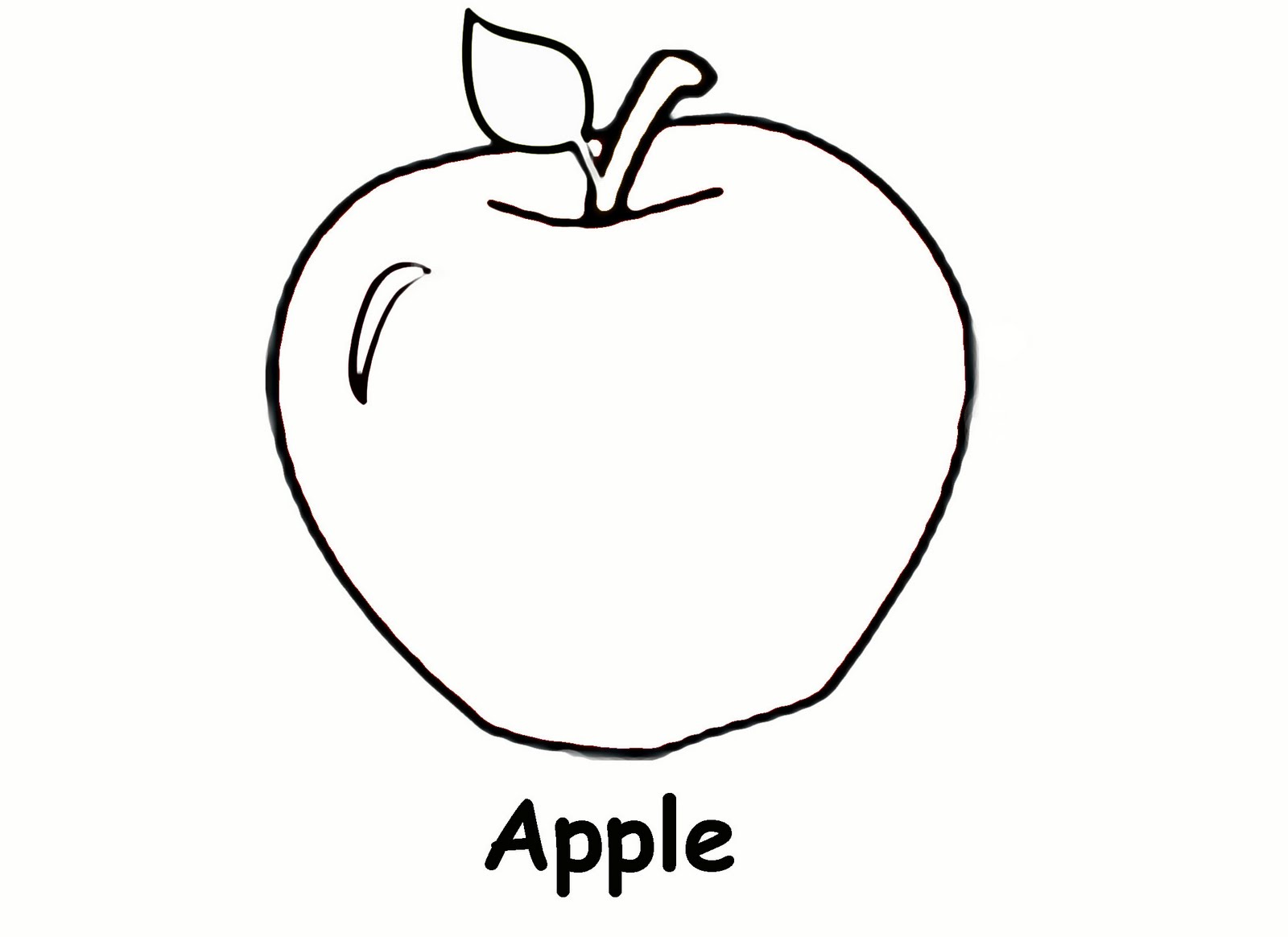 Apple Fruit S5057 Coloring Page