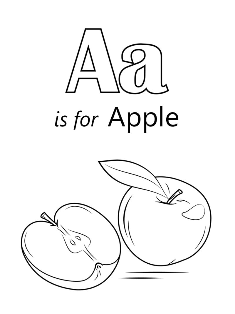 Apple Letter A