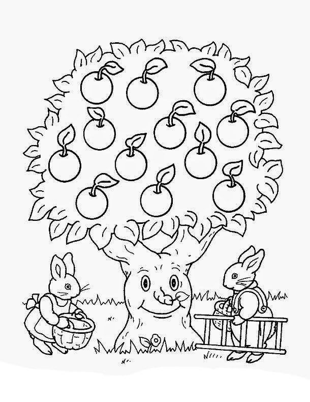 Apple Tree Coloring Page