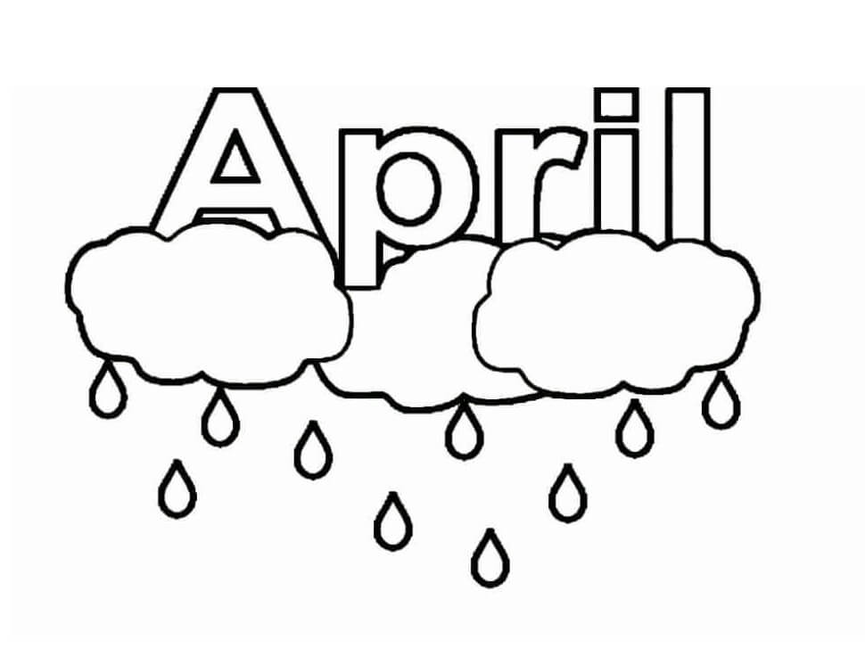 Nice April Coloring Pages Coloring Page