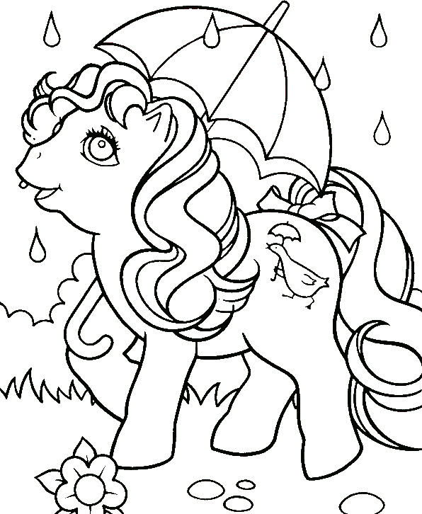 April Shower MLPs Coloring Page
