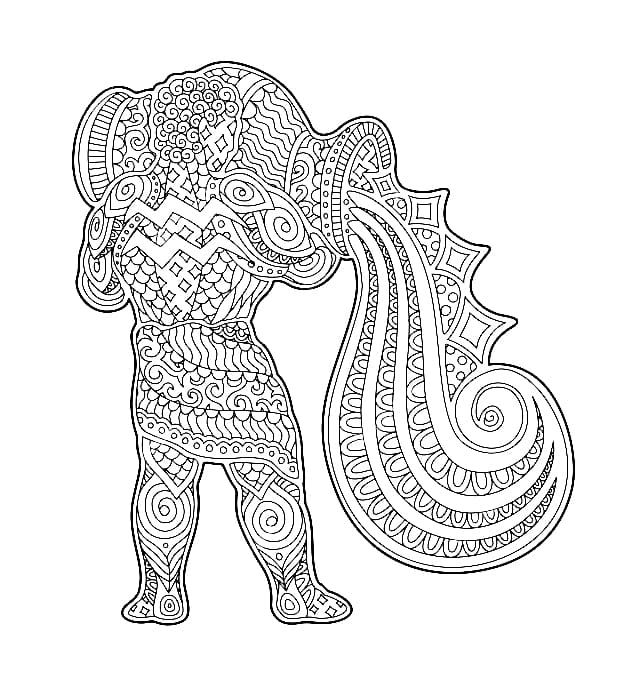 Art Aquarius For Us Cool Coloring Page
