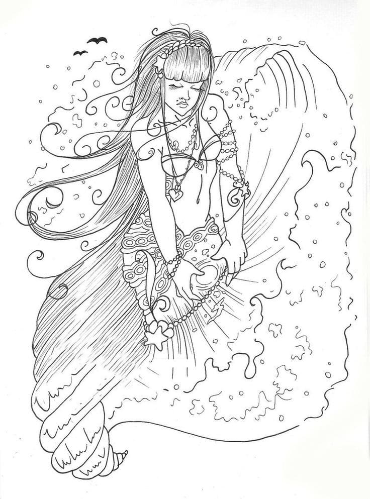 Art Aquarius For Child Cool Coloring Page