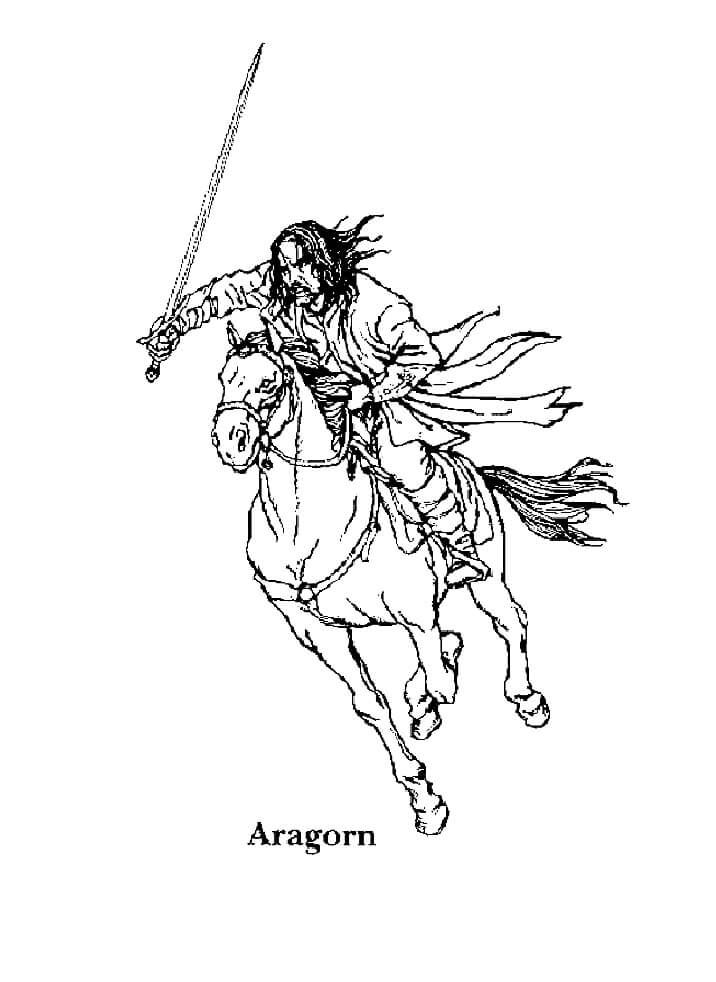 Aragorn Riding Horse