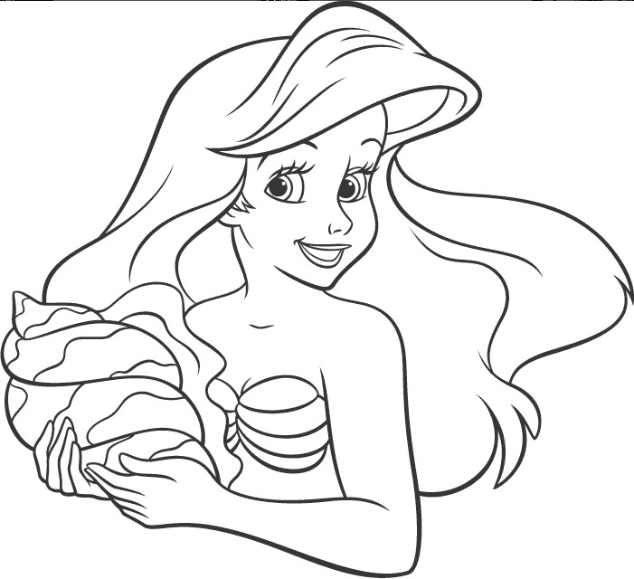 Ariel Coloring Coloring Page