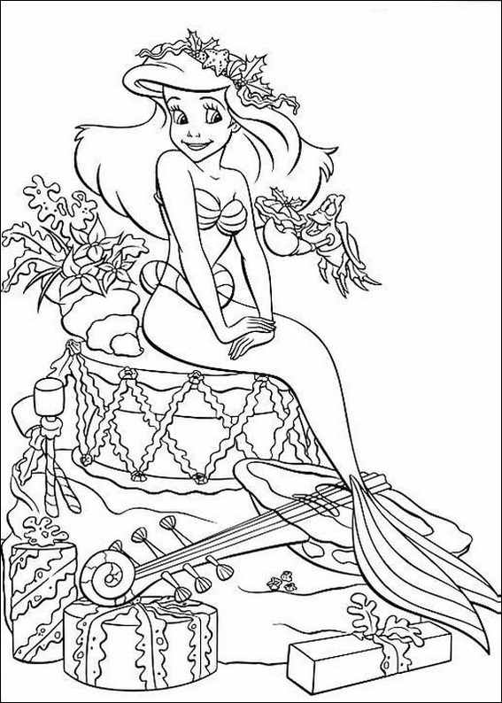 Ariel Sitting On A Big Cake Little Mermaid S7ab5