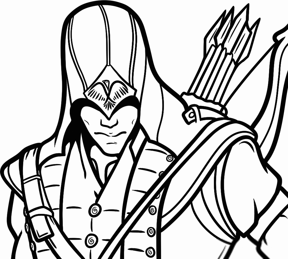 Assassins Creed Video Game Coloring Page