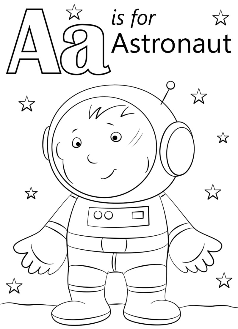 Astronaut Letter A