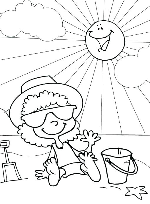 at the beach in june coloring pages coloring cool