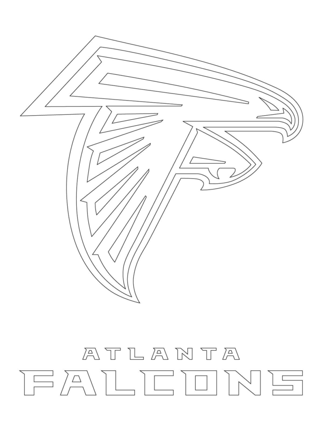 Atlanta Falcons Logo Football Sport Coloring Page